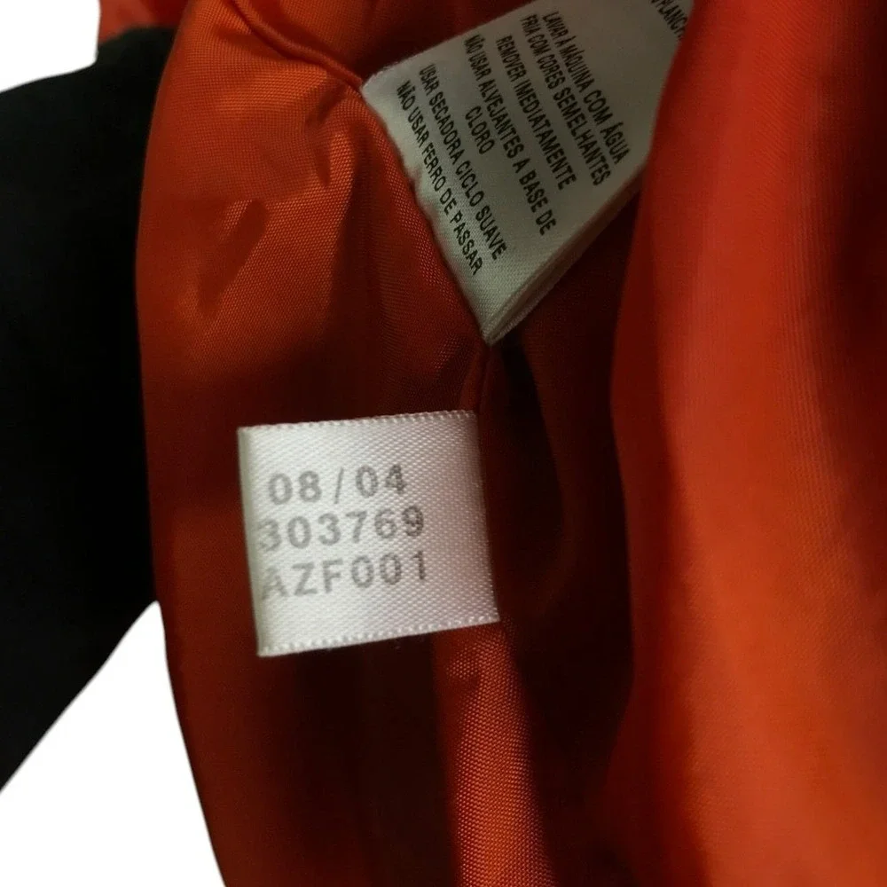 Adidas Puffer Jacket Mens Sz‎ M Bright Orange Detachable Hood Snap Zip Up